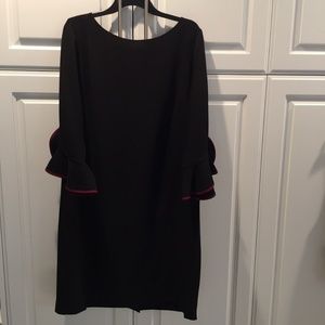 Karl Lagerfeld Paris crepe dress with bell sleeves
